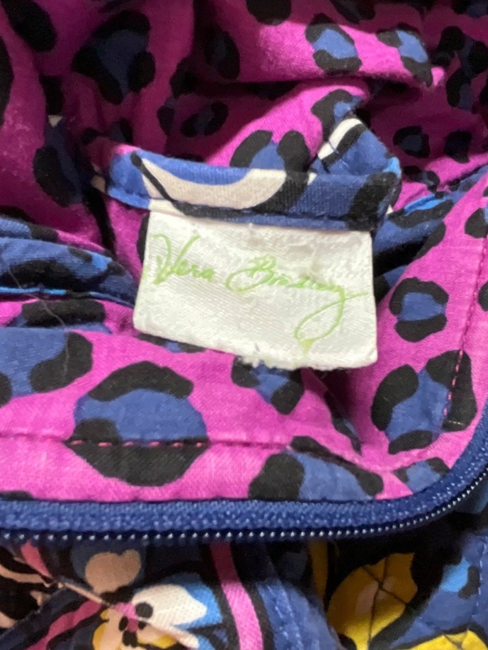 VERA BRADLEY African Violet Print Crossbody Hipster Bag Adjustable Strap - Picture 6 of 11